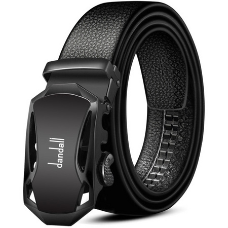 丹达力 男士黑面腰带 送卡包