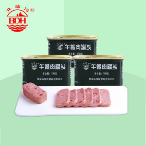 军工品质 北戴河 午餐肉罐头 198g*3罐