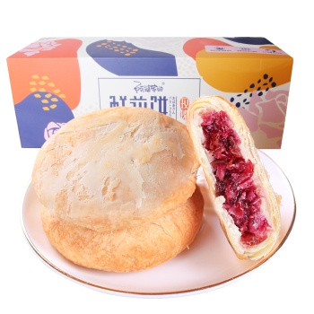 京东PLUS会员：阿婆家的 新鲜玫瑰饼玫瑰味 10枚 *4件