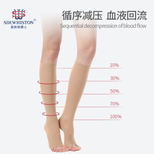 惠斯顿爵士 静脉曲张弹力袜 中筒袜 2双 28.9元包邮