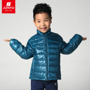 反季清仓 土拨鼠代工厂 君羽 800蓬90%鹅绒 儿童超轻连帽羽绒服 169元最低价
