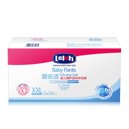 88VIP：lelch 露安适 婴儿拉拉裤 XXL 32片