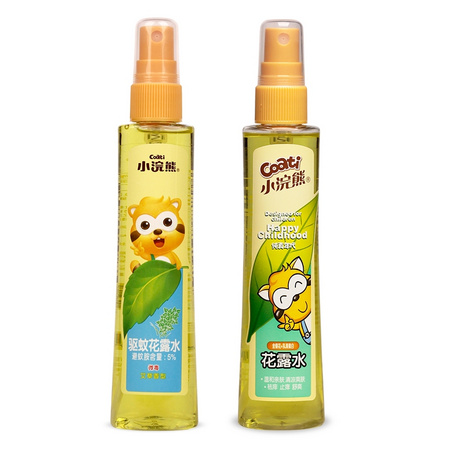 小浣熊 宝宝祛痱花露水 195ml*2瓶