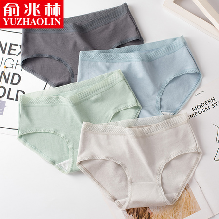 俞兆林 抗菌纯棉裆女士内裤 5条装