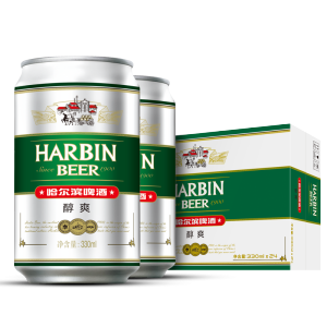 哈尔滨啤酒 醇爽9度 330ml*24听