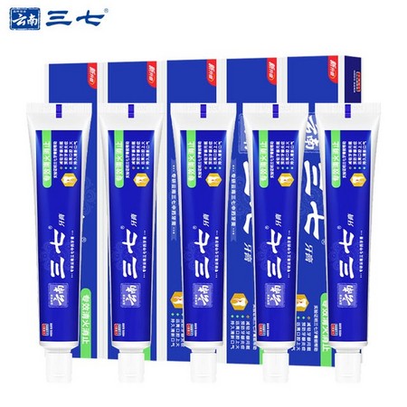 三七 专效清火牙膏 60g*5支 （赠同款 60g*1）
