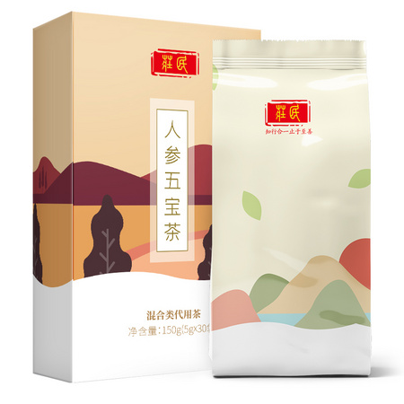 庄民 人参五宝茶 5g*30袋