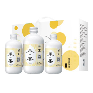 米客 6度微醺糯米甜酒 350ml*3瓶 礼盒装 44元包邮