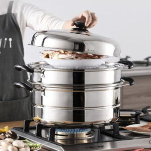 好佳品 28cm不锈钢蒸锅 适用多种灶具