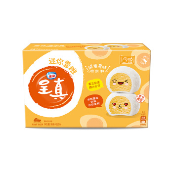 京东PLUS会员：雀巢 呈真迷你雪糍 咸蛋黄味冰淇淋 48g*6支 *4件