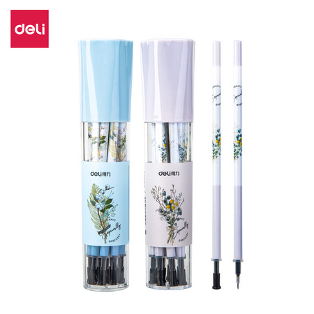 deli 得力 中性笔芯 12支 送1支中性笔