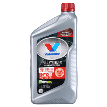 Valvoline 胜牌 高里程 星冠 MAX LIFE 0W-20 SN 全合成机油 1QT *6件