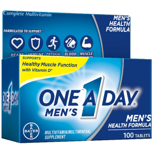 拜耳旗下 One A Day 男士21种复合维生素 100粒*2件 拍2件118元包邮