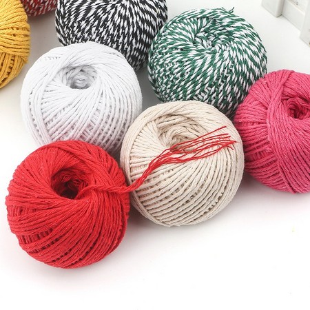 培园 绑粽子棉绳 8股加粗 随机色1卷