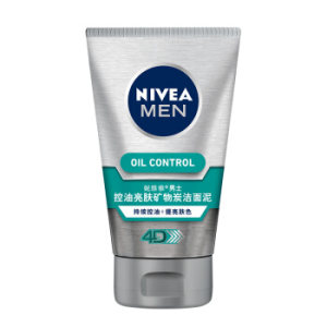 NIVEA 妮维雅 男士 控油亮肤/去黑头/抗痘/冰极 洁面泥 100g *3件