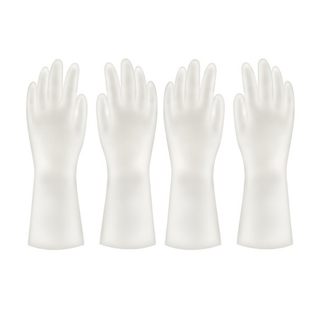 奥斯洁 加厚清洁手套 33cm 2双装 S-L码