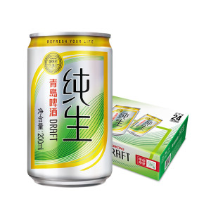 青岛 纯生啤酒 200ml*24听 89元包邮
