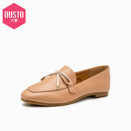 DUSTO 大东 1709 女士方头蝴蝶结单鞋