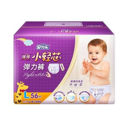 Anerle 安儿乐 薄薄小轻芯 通用弹力裤 L56片 *3件