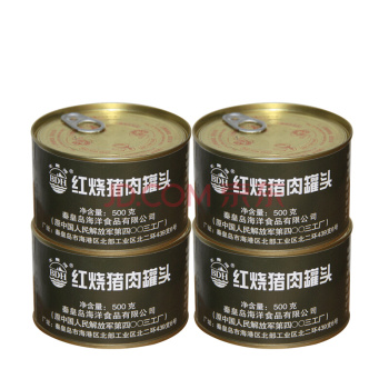 北戴河 红烧猪肉罐头方便速食纯肉下饭 178g/4罐