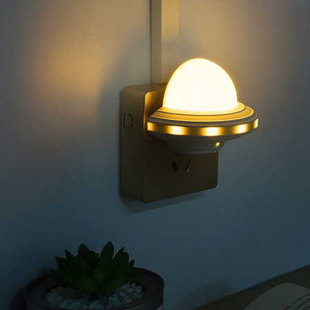 荣度 D2 飞碟小夜灯 光控版