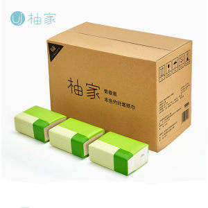 小米生态链 柚家 本色竹浆抽纸 3层*100抽*24包