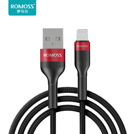罗马仕 iPhone数据线 1米 黑色2.4A