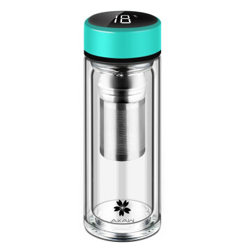 AKAW 爱家屋 智能测温玻璃杯300ml
