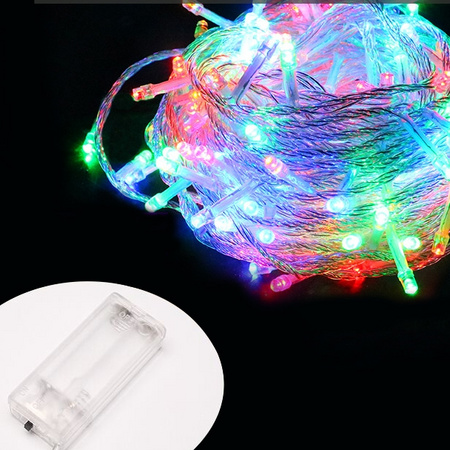 鸣洲 led星星小彩灯彩色 3米20灯电池款