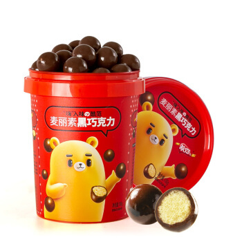 限地区：怡浓 纯脂麦丽素夹心黑巧克力 100g *4件