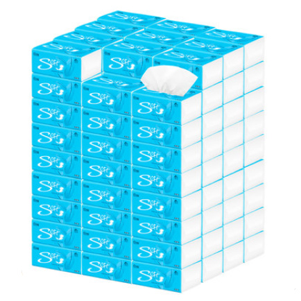 雪亮 抽取式面巾纸 4层40包