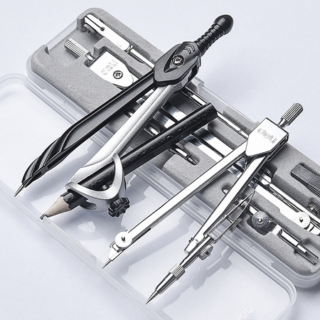 deli 得力金属圆规*1 送中性笔5支