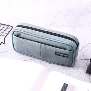 deli 得力 66782 多层仿亚麻笔袋 多色可选 *4件 +凑单品