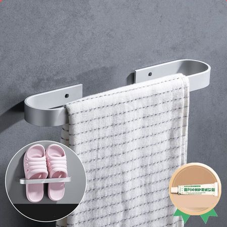 古凡 太空铝毛巾杆 送免钉胶 1.8元包邮