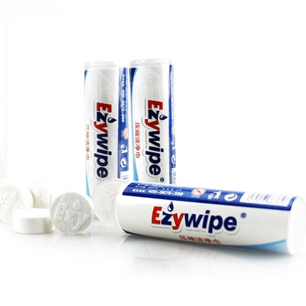 Ezywipe 一次性压缩洗脸巾 8粒*3管