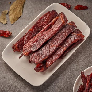 西藏特产 傲椒 风干手撕牛肉干 500g