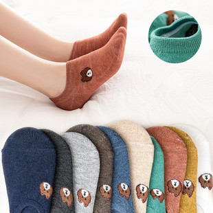 曲语绮 少女防滑船袜 5双装