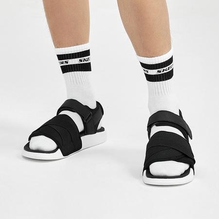 SKECHERS 斯凯奇 51731 男款魔术贴沙滩凉鞋