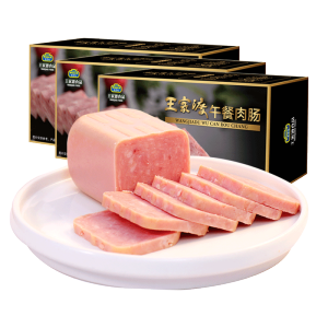 王家渡 午餐肉罐头 3盒共900g 68元包邮