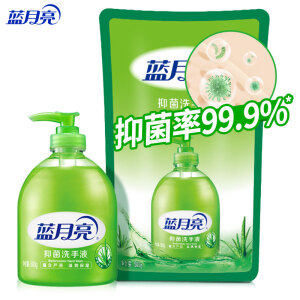 蓝月亮 芦荟抑菌 洗手液 组合装1kg（500g+500g） *6件
