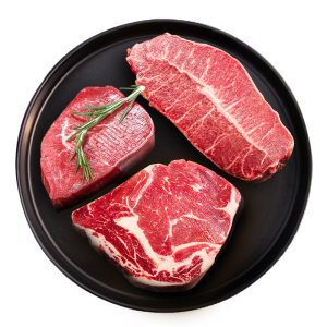 维锦记 巴西原装进口 原切牛排套餐 150g*8片 原切0添加0腌制