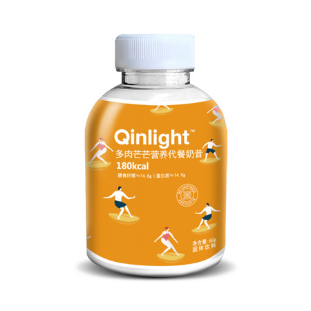 Qinlight 小Q瓶营养代餐奶昔 多肉芒芒 60g