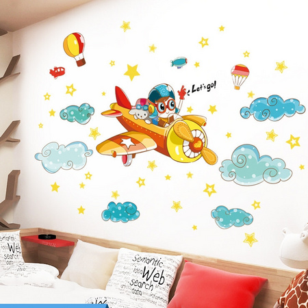 其乐 3D立体墙贴 小小飞行员 187*76cm