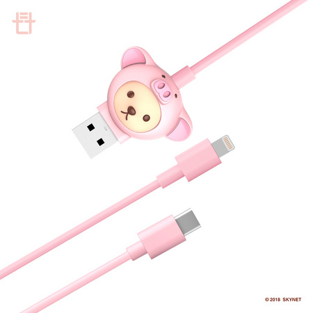 七斗 泰迪可爱风 Type-C / Lighting 数据线