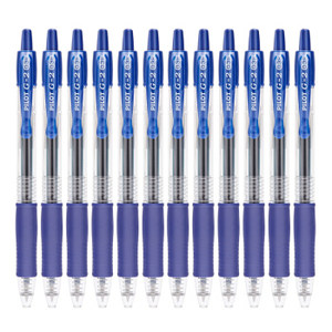 PILOT 百乐 BL-G2-38 按动中性笔 0.38mm 12支装 蓝色 *3件