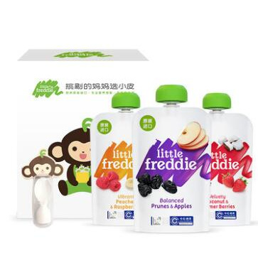 88VIP：Little Freddie 小皮 有机果泥 100g*3袋 *2件