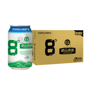 青岛啤酒 崂山8度 330ml