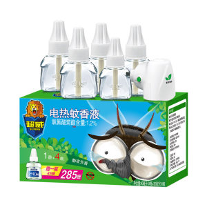 超威 无香无烟 电蚊香液 1器+5瓶 可用285晚