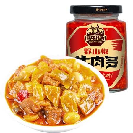 吉香居 牛肉酱野山椒牛肉多辣椒酱 200g *3件