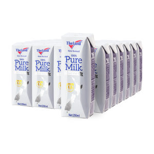 新西兰原装进口 纽仕兰 4.0g乳蛋白全脂纯牛奶 250ml*16盒/件